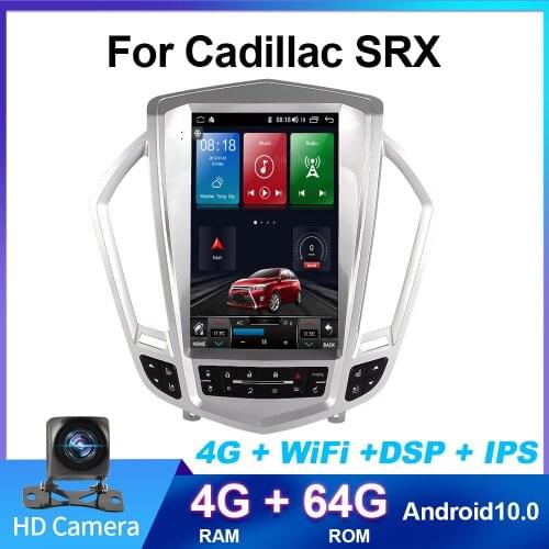 For Cadillac SRX Andriod 10.0 - Car Multimedia GPS WIFI Bluetooth Player On-board display Car MP3 MP4 radio Navigation Audio