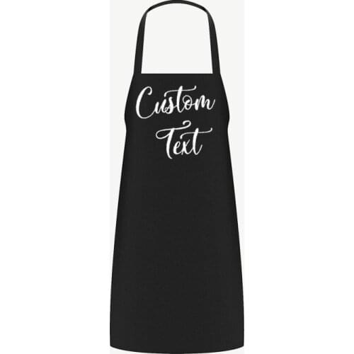 Wholesale Personalized Custom Name text logo adult Apron Fathers Mothers Day Mr Mrs Mom dad Anniversary Christmas gift present