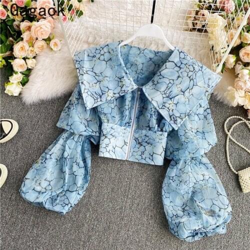 Женские шифоновые рубашки Gagaok China At AliExpress