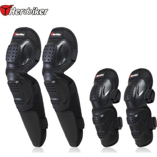 HEROBIKER Motorcycle Kneep Motocross Off-Road Dirt Elbow & Knee Protective Gear Set Brace Pads Protector Guard, H-1006