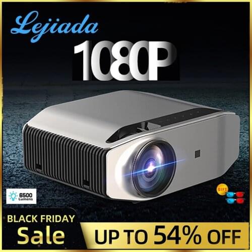 LEJIADA YG620 LED Projector 1920x 1080P 3D Video 1080p Full HD Projector YG621 Wireless WiFi Multi-Screen Built-in Speaker