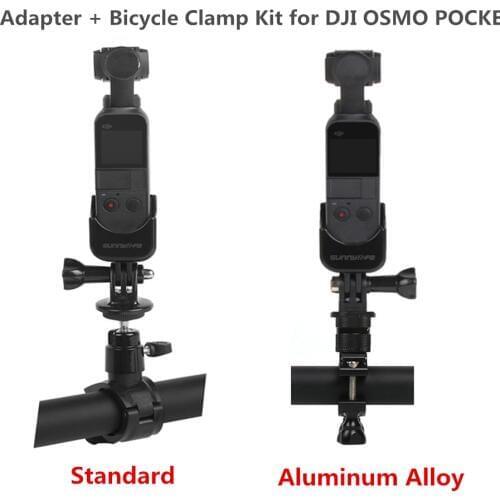 Multi-function Expanding Adapter Mount + Bicycle Holder Clamp Clip for DJI OSMO Pocket 1/4 Adapter for OSMO Pocket Accessories