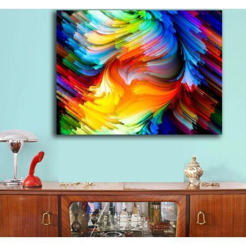 Fashion Oil Painting 5-(14) Colored line clouds Paiting Home Decor On Canvas Modern Wall Art Canvas Print Poster Canvas Painting