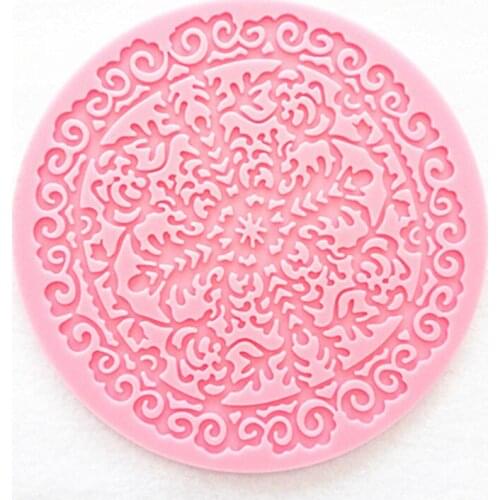 Silicone 3D Lace Fondant Mat Cake Mold Chocolate Mould Kitchen DIY Bking Molds Cake Decorating Tools