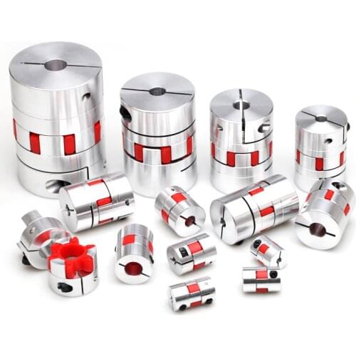 Shaft Coupler D35L50 D35L60 Jaw Plum Flexible Connector 6mm To 19mm 6/7/8/9/10/11/12/13/14/15/19mm Screw Coupling Motor CNC 3D