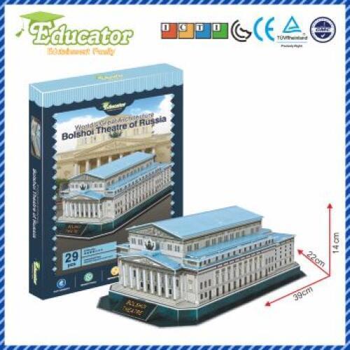 World Famous Architecture 3D puzzle model Bolshoi Theatre of Russia DIY Game