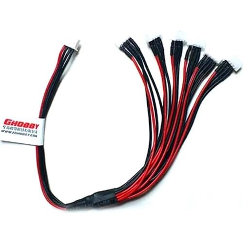1PC 6in1 L300mm 2S 3S 4S 5S 6S 7S Charging Cable B6 Charger Parallel Connection Balance Wire Extension Cord For RC Models