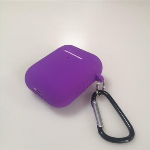 1.2MM Ultra thin Silicone Case For Airpods 2 Protector Case Anti-lost Earbuds Case with Hook 500pcs/lot simple opp