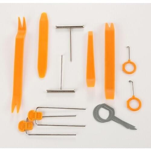 12pcs/set Car Radio Door Clip Panel Trim Dash Audio Removal Open Installer Pry Tool for Auto Vehicle for BMW Audio Removal Pry