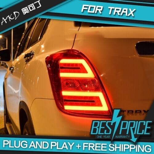 AKD tuning cars Tail lights For Chevrolet Trax Taillights LED DRL Running lights Fog lights angel eyes Rear parking lights