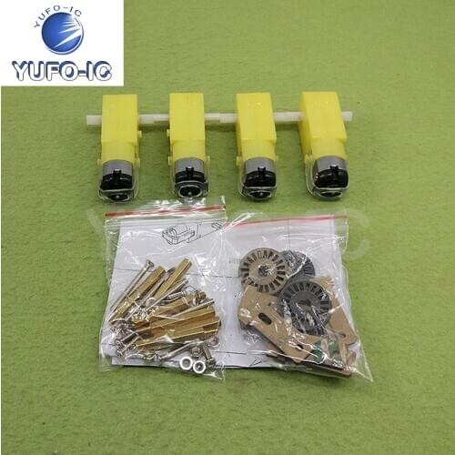 Free Ship 1PCS The Car Kit Wagon Four Motors and Install Mounting Kit x-0.2