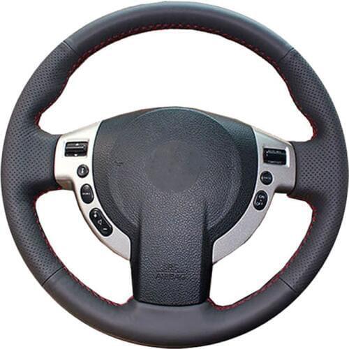 DIY Genuine Leather Car Steering Wheel Cover For Nissan QASHQAI X-Trail Nissan NV200 Rogue / Protect Steering-wheel