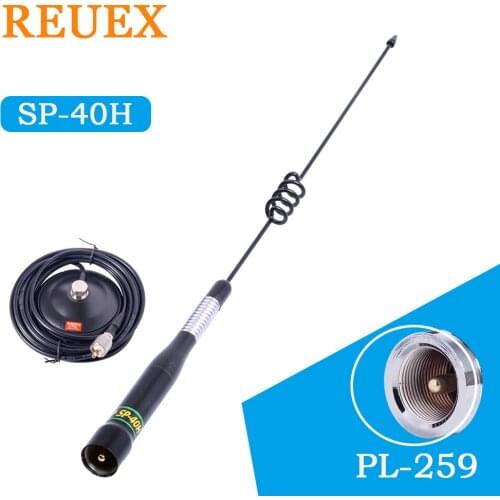 Nagoya SP-40H Dual Band PL259 Car Moible Radio Antenna PL259 To SO-239 Mount Magnet Base 5m Cable for Yaesu Kenwod ICOM Radio