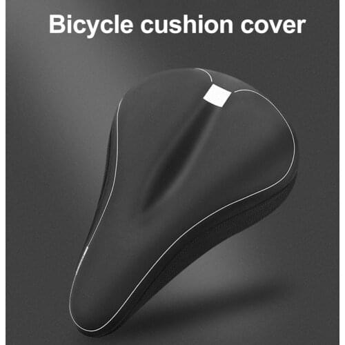 Gel Bike Saddle Silicone Cushion Soft Surface Silica Filled Gel Comfortable Cycling Seat Shockproof Bicycle Saddle