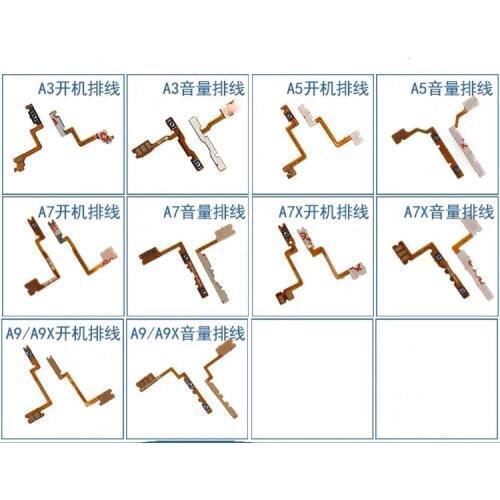 OPPO A3 A5 A7 A7X A9 Power Volume Flex Cable Home Menu Button Ring Silent Switch Connector PCB Board Replacement Inner Repair