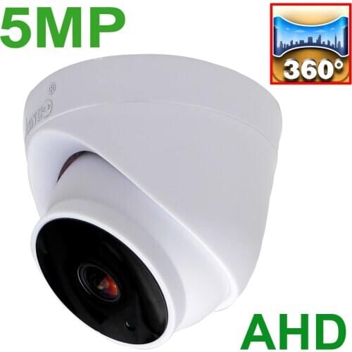 JIENUO Panoramic AHD Camera CCTV Security Surveillance HD Indoor 1080P 4MP 5MP 1.7mm Lens Infrared Night Vision HD Dome Home Cam