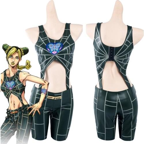 JoJo‘s Bizarre Adventure Jolyne Cujoh Cosplay Costume Outfits Halloween Carnival Suit