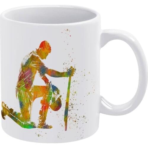 Cricket Bat Mug Wholesale Fun Mug Porcelain Drinking Cups