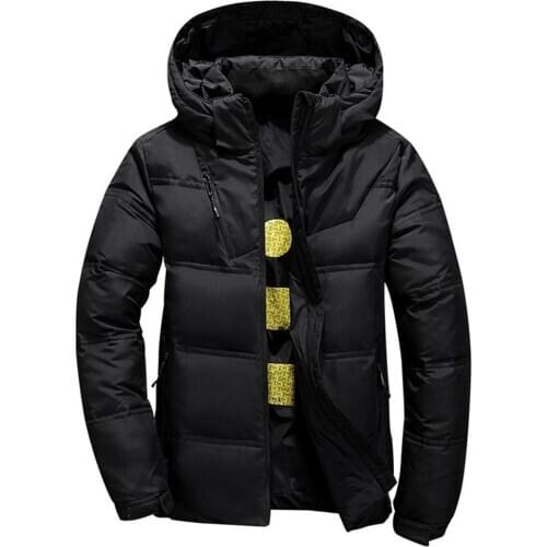 2021 Fashion Men Hoodies Jackets Winter Autumn Slim Short Down Jacket Warm Thicken Hooded Outwear Coat Jacket Coat Gift Men