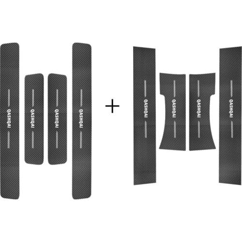 For Nissan QASHQAI 2016 2017 2018 2019 2020 High-quality leather Plate Door Sill Welcome Pedal Car Styling Accessories 8pcs/set