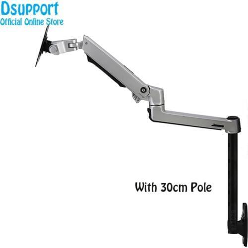 XSJ8012W-300 Wall Mount Full Motion Monitor Mount Arm Aluminum Mechanical Spring Arm Monitor Holder Support