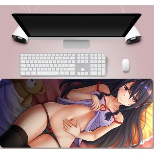 Oversized exquisite pattern mouse pad table mat cute anime cool sexy mouse pad HD printing computer game player lock edge mouse