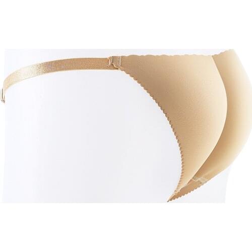 2021 new invisible women shapewear butt lifter padded control panties body shaper push up t-back fake booty panty sponge pad