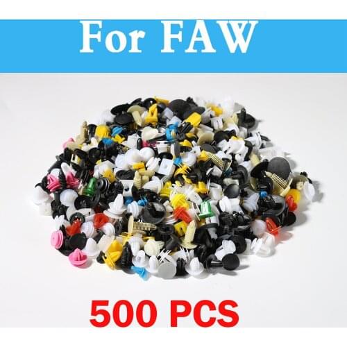 New 500pcs Mixed Car Styling Fastener Rivet Retainer Clips Door Panel Universal For Faw X80 Jinn Oley Besturn V2 B70 V5 Vita B50