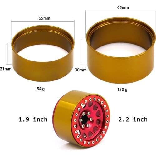 NEW 1.9inch/ 2.2inch Beadlock Ring Wheel Rim Internal Counterweight Balance Weight forRC Crawler Wheel Hub Counterweight