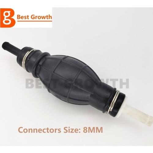 Hand Primer Bulb 8mm Fuel Hand Pump Rubber Manual Transfer Liquid Gasoline Petrol Diesel For Car Motorcycle Boat
