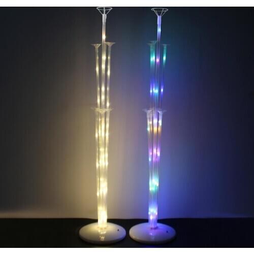 LED Glowing Balloons Stand Balloon column stand Baloon Wedding Birthday Ballons Accessories Birthday Party Decor Kids Globos