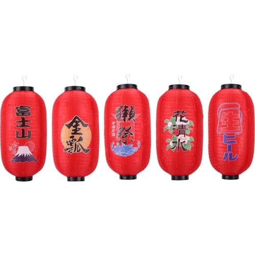 10 inch Spray Painting Lantern Cloth Hanging Decorative for Pub Festival Japanese Style Sushi Barbecue Sashimi Restaurant Decor
