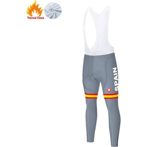 2021 Spain Winter Thermal Fleece Pantalones Calzas Ciclismo Hombre Invierno Cycling Pants Men Fahrrad Hose Herren