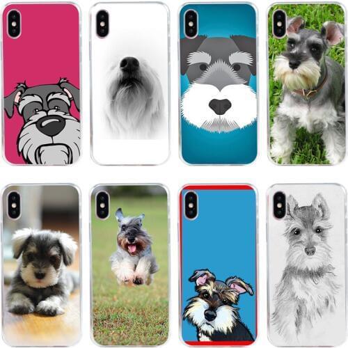71H Miniature Schnauzer Soft Silicone Tpu Cover phone Case for iphone 5 5s se X XR XS Max case