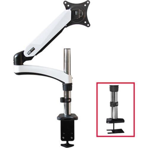 Aluminum 27inch 2-7kg 360 rotate clamp air press gas strut lcd tv table mount monitor gas spring screen desktop support bracket
