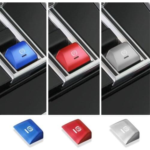 Car Styling Car Parking Brake Handbrake Decoration Cover P Button Sticker Trim Fit For Porsche Cayenne Panamera 2018-2021