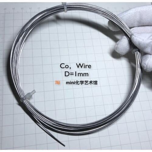 Pure cobalt, cobalt, electrolytic cobalt, Co 9995, cobalt, diameter 1mm