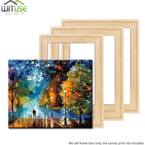 Wooden DIY Stretcher Bar Diy Canvas Frame Accessories Kit Gallery Wall Art For Oil Painting Posters Decorate Office Photo Frame