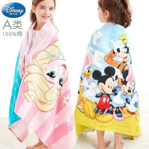 Disney Mickey Minnie Childrens Bath Towel Cotton Bath Towel Household Absorbent Cotton Soft Towel