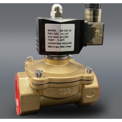Solenoid valve DC12V DC24V AC220V 110V valve coil normally closed 1/4" 3/8" 1/2" 3/4" 1" 2" Brass electric valve