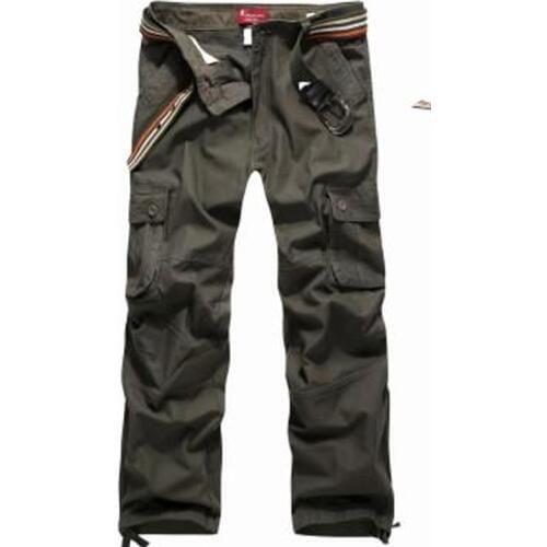 Hot 2019 Outdoor Summer Sport Hiking Camping Cargo Tactical Army Military Cotton Multi-Pocket Plus Size trekking Pants Men