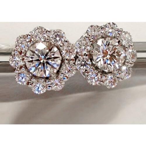 Huitan Luxury AAA Cubic Zirconia Stud Earrings For Women Elegant Accessories Daily Wearable Party Jewelry Anniversary Love Gifts