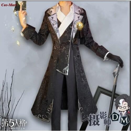Game Identity V Joseph Desaulniers Cosplay Costume DM Cameraman Handsome Uniform Male Activity Party Role Play Clothing S-XL