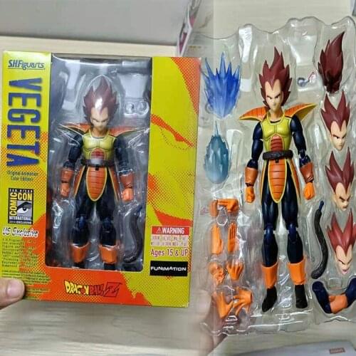 Vegeta Toy Anime Dragon Ball Z Action Figure SHF Vegeta Exclusive Version Movable Model Toys For Children Collectible Gift Dolls