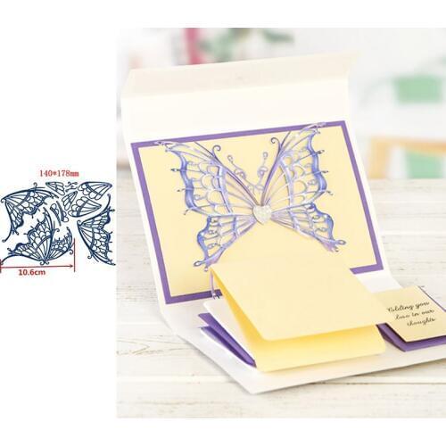 Graceful Hollow Butterfly Wings Best Seller Elegant Decoration Metal Cutting Dies Scrapbooking Album Paper DIY Cards Crafts 2019