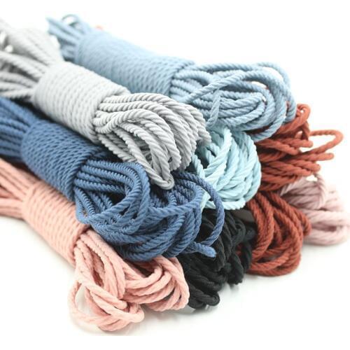 5 meters 2.5mm color high quality round spiral elastic band elastic rope rubber band elastic line DIY sewing headdress accessori