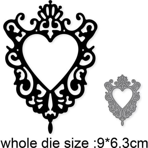 Lace Heart Frame dies New 2021 Metal Cutting Dies For DIY Scrapbooking and Card Making Decorative Embossing Die Cut Craft dies