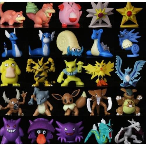 Pokemon 1 2 Generation Moltres Articuno Electabuzz Doll Scyther Mewtwo Bulbasaur Charmander Squirtle Action Figure Collections