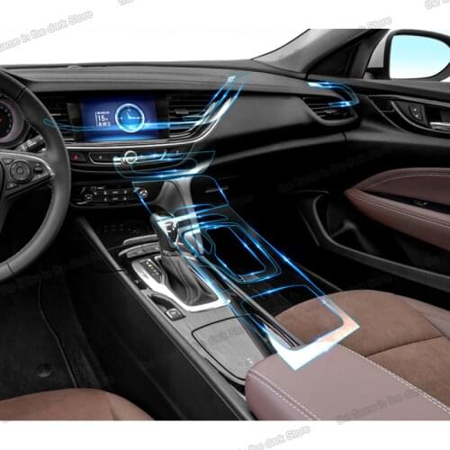 Lsrtw2017 for Opel Insignia Opel Regal TPU Car Gear Panel Dashboard Protective Sticker Anti-scratch Film 2017 2018 2019 2020