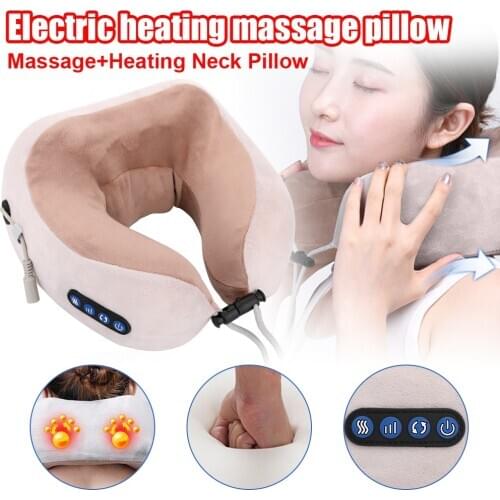 4D Heating Neck Massager Vibration Massage Heating Relieve Fatigue Cervical Spine Pain Soothing Massage Relaxation Therapy